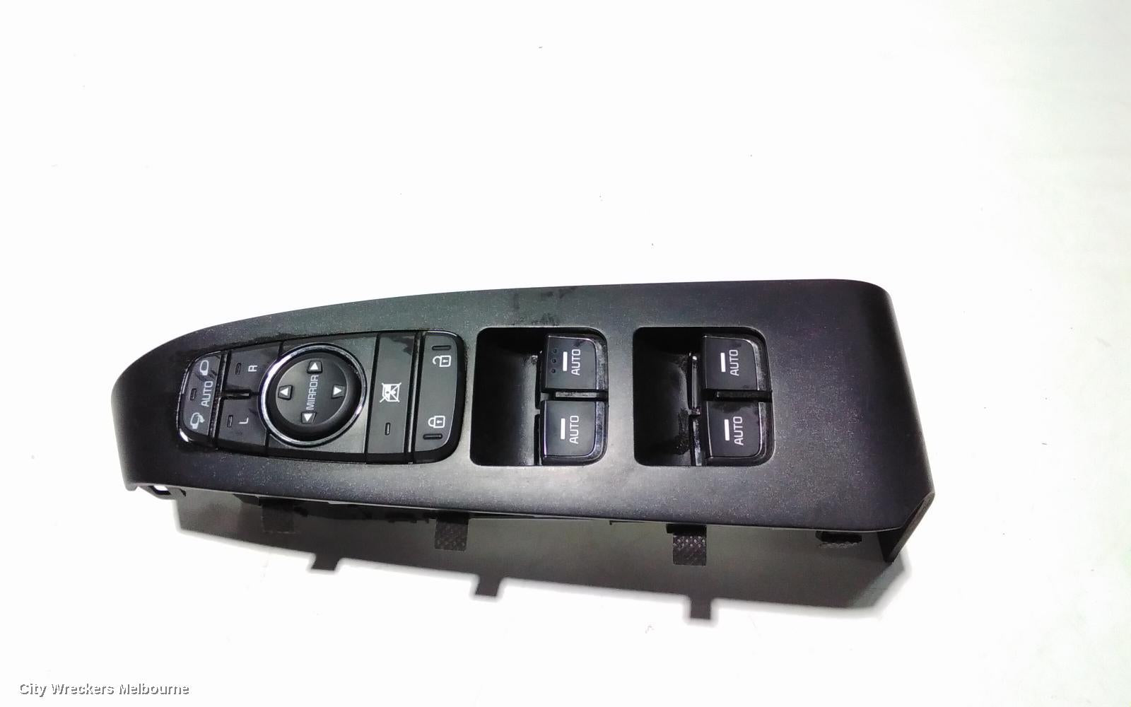 KIA CARNIVAL/GRAND CARNIVAL PWR DR WIND SWITCH, RH FRONT (MASTER SWITCH), W/ AUTO FOLD MIRROR SWITCH & ALL AUTO WINDOW SWITCH, YP, 02/2015 - 10/2020 - Image 1