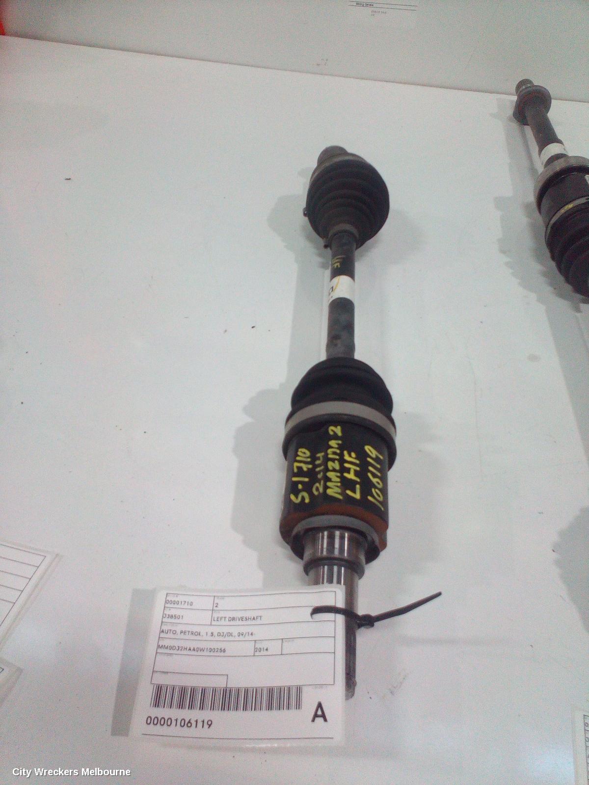 MAZDA 2 LEFT DRIVESHAFT, AUTO, PETROL, 1.5, DJ/DL, 09/2014 ONWARDS - Image 3