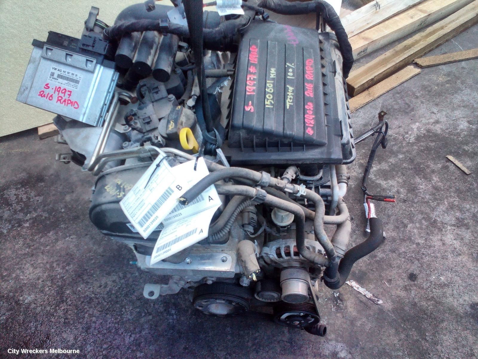 SKODA RAPID ENGINE, PETROL, 1.4, TURBO, NH, CZCA CODE, 05/2014 - 12/2020 - Image 1