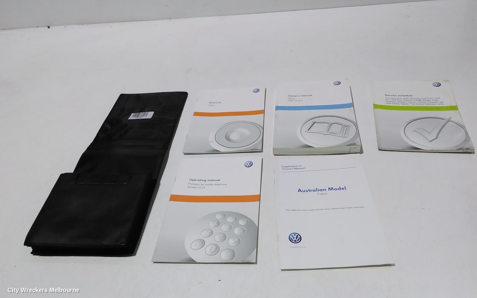 VOLKSWAGEN TIGUAN OWNERS HANDBOOK, 5N, PETROL, 07/2011 - 08/2016 - Image 1