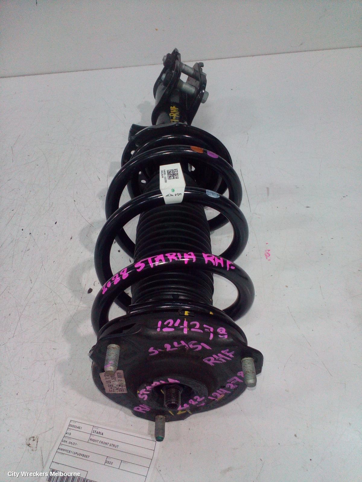 HYUNDAI STARIA RIGHT FRONT STRUT, US4, 04/2021 ONWARDS - Image 3