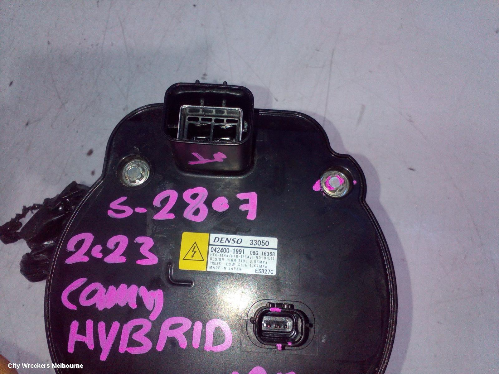TOYOTA CAMRY A/C COMPRESSOR, XV70, 2.5, A25A-FXS, PETROL, HEV, 09/2017 ONWARDS - Image 3