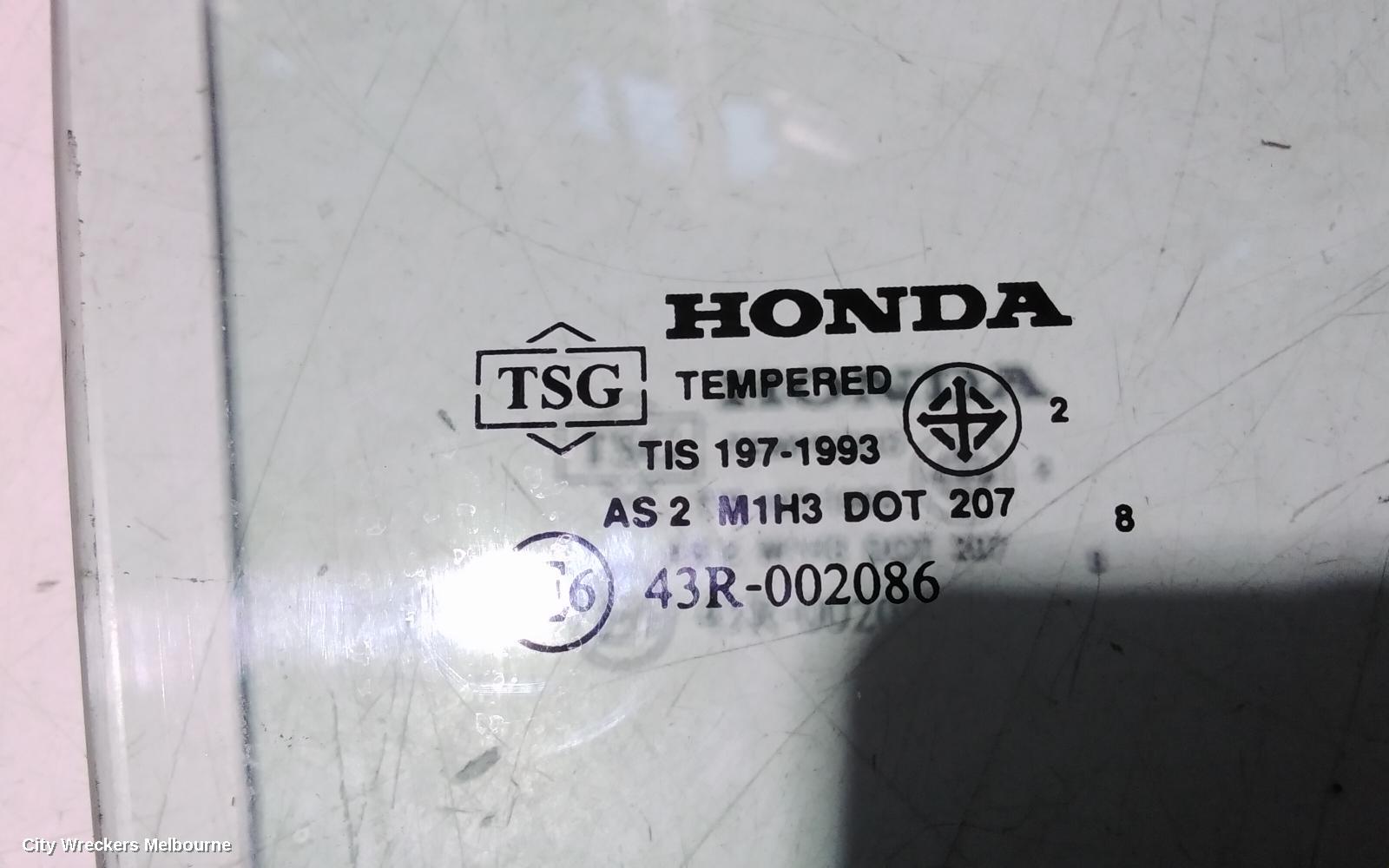 HONDA CIVIC RIGHT REAR DOOR WINDOW, 7TH GEN, SEDAN, 11/2000 - 12/2005 - Image 3