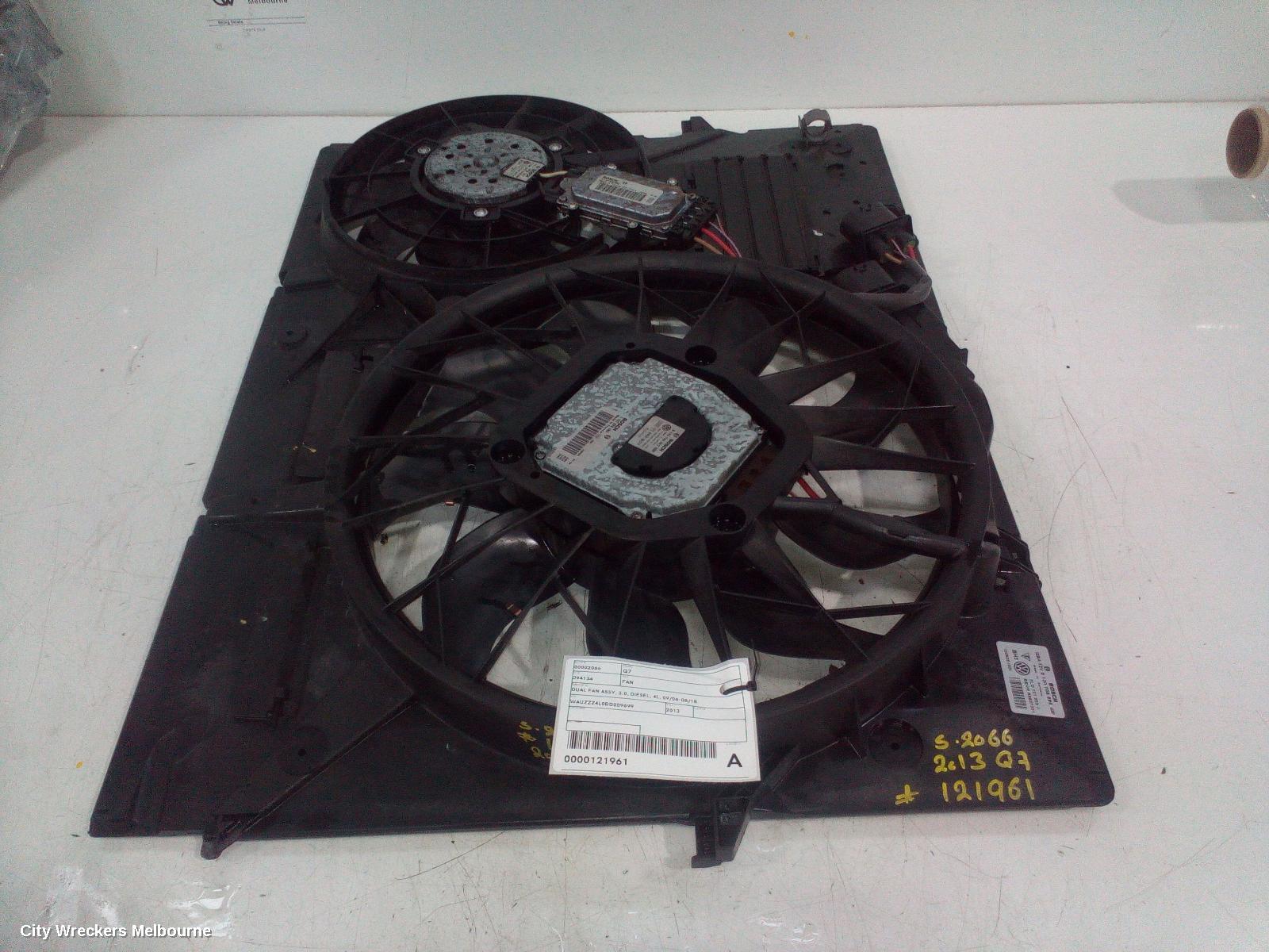 AUDI Q7 FAN, DUAL FAN ASSY, 3.0, DIESEL, 4L, 09/2006 - 08/2015 - Image 2