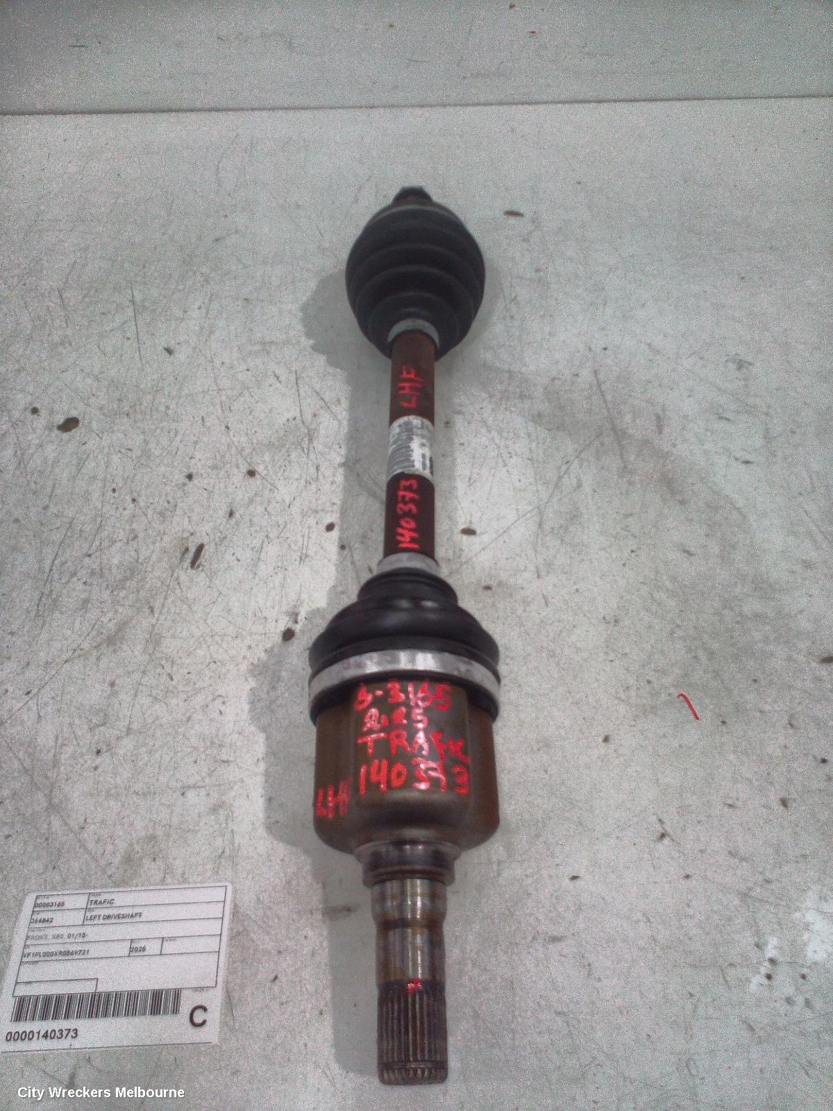 RENAULT TRAFIC LEFT DRIVESHAFT, FRONT, X82, 01/2015 ONWARDS - Image 1