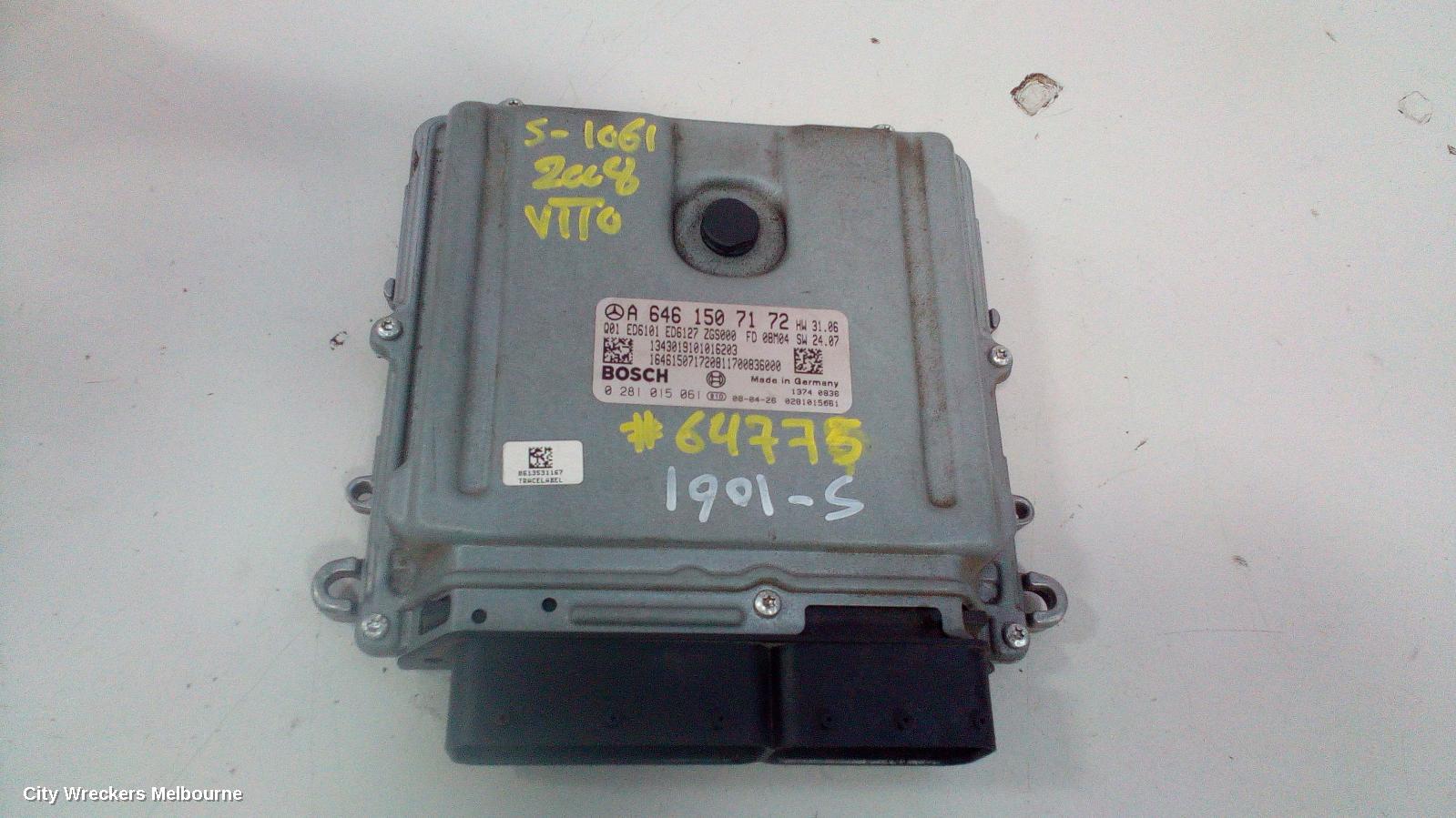 MERCEDES VITO ECU, ENGINE ECU, 2.1, DIESEL, P/N A6461507172, ECU ONLY, 05/2004 - 01/2011 - Image 2
