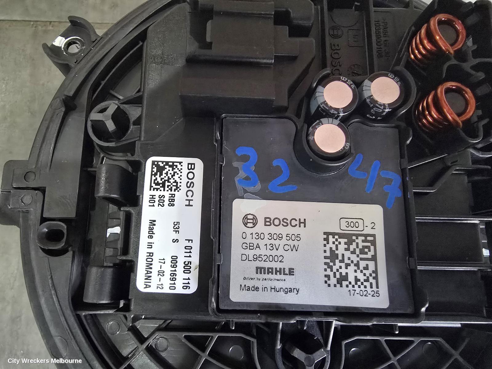 HOLDEN ASTRA HEATER FAN MOTOR, BK-BL, 09/2016 - 12/2020 - Image 2
