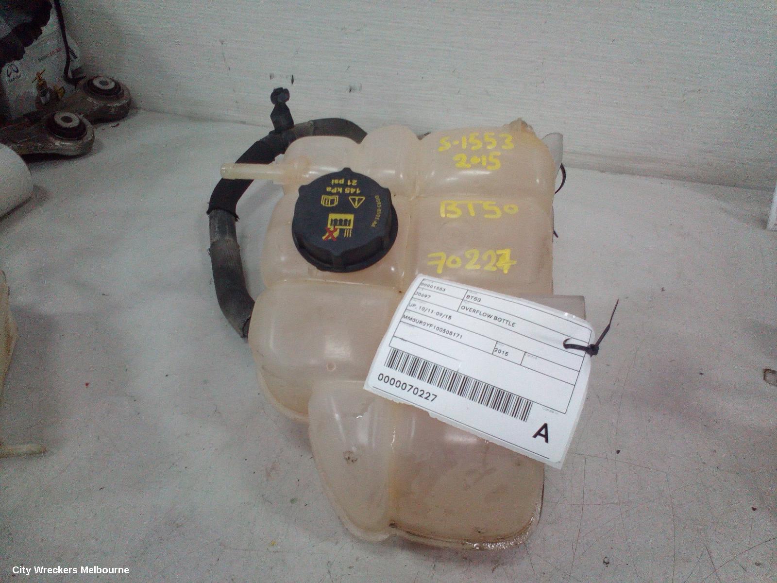 MAZDA BT50 OVERFLOW BOTTLE, UR, DIESEL, 2.2/3.2, 09/2015 - 06/2020 - Image 1