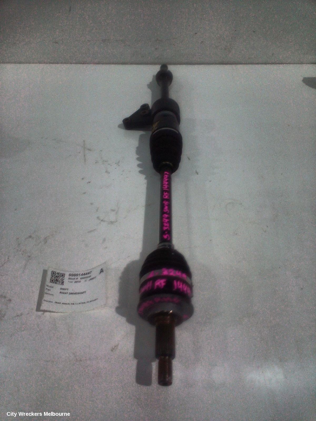 SUZUKI SWIFT RIGHT DRIVESHAFT, FRONT, MANUAL T/M, 1.4, PETROL, FZ, 08/2010 - 03/2017 - Image 2