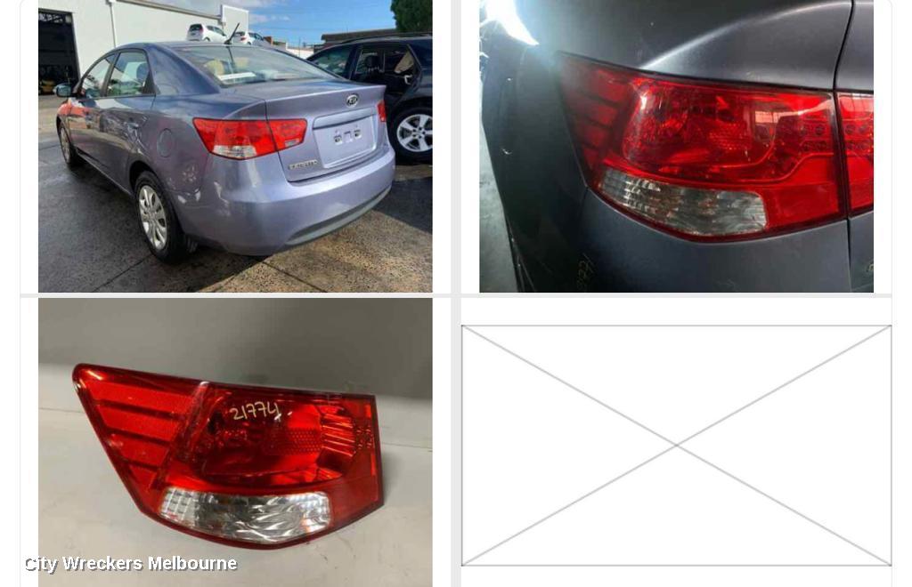 KIA CERATO LEFT TAILLIGHT, TD, SEDAN, 10/2008 - 03/2013 - Image 1