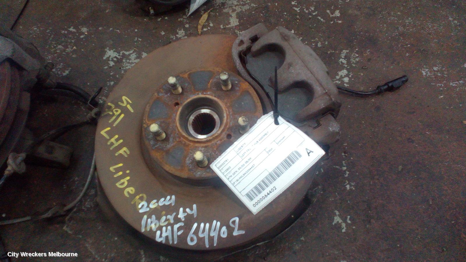SUBARU LIBERTY LEFT FRONT HUB ASSEMBLY, 4TH GEN, 09/2003 - 08/2009 - Image 1