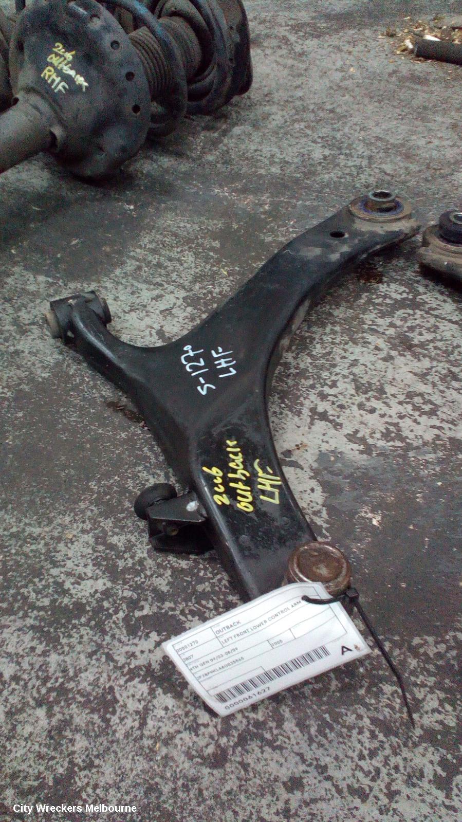 SUBARU OUTBACK LEFT FRONT LOWER CONTROL ARM, 4TH GEN, NON SELF LEVELLING SENSOR BRACKET, 09/2003 - 08/2009 - Image 1