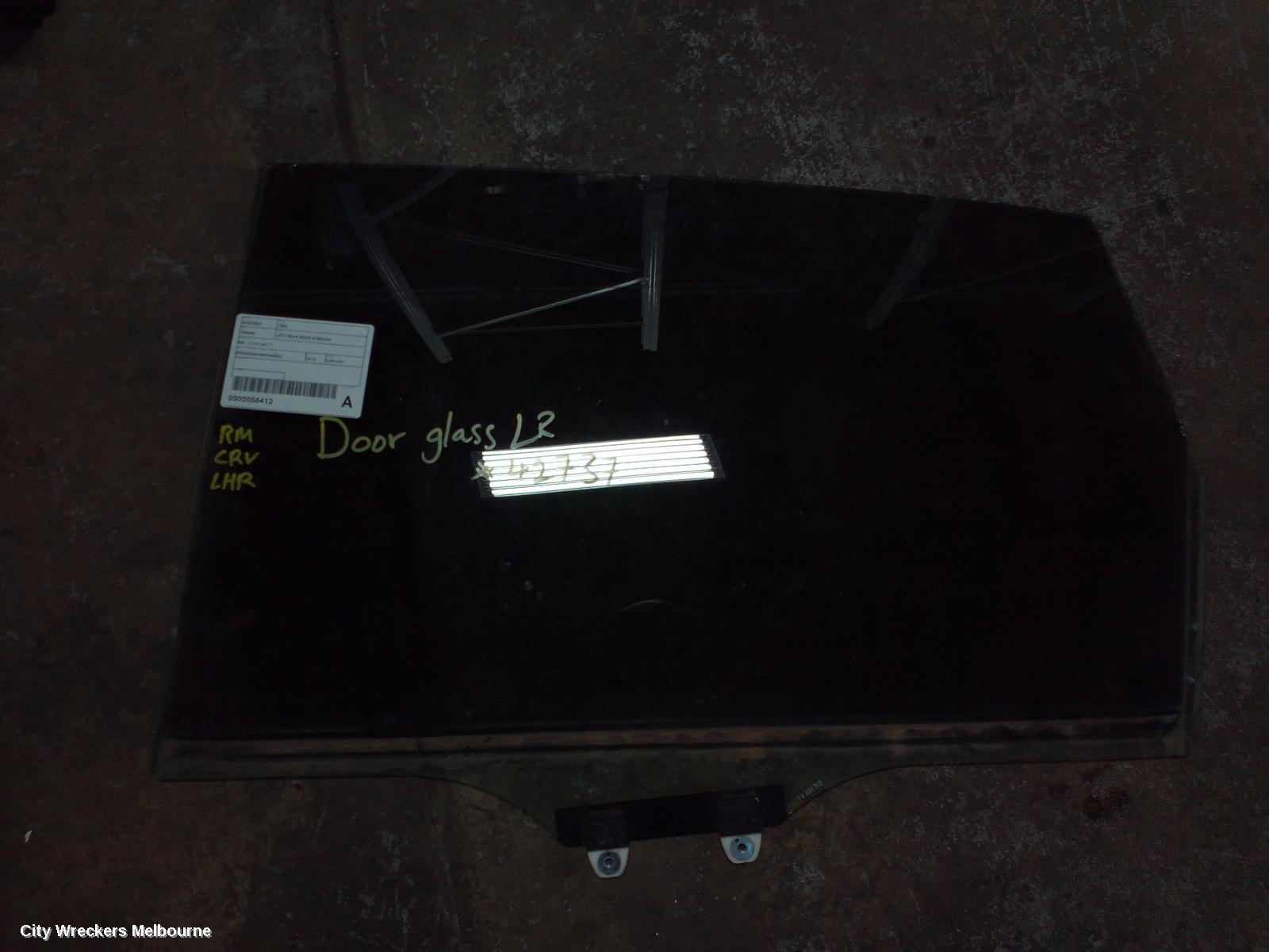 HONDA CRV LEFT REAR DOOR WINDOW, RM, 11/2012 - 04/2017 - Image 1