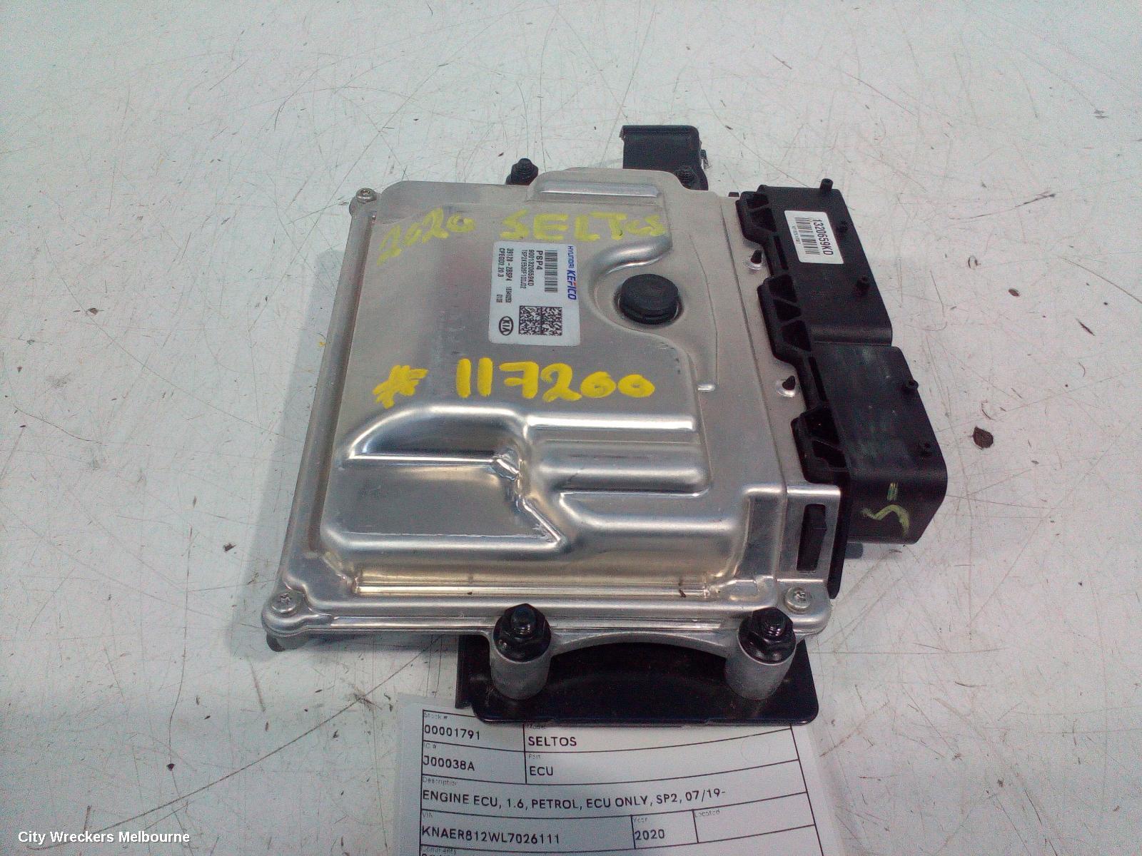 KIA SELTOS ECU, ENGINE ECU, 1.6, PETROL, ECU ONLY, SP2, 07/2019 ONWARDS - Image 1