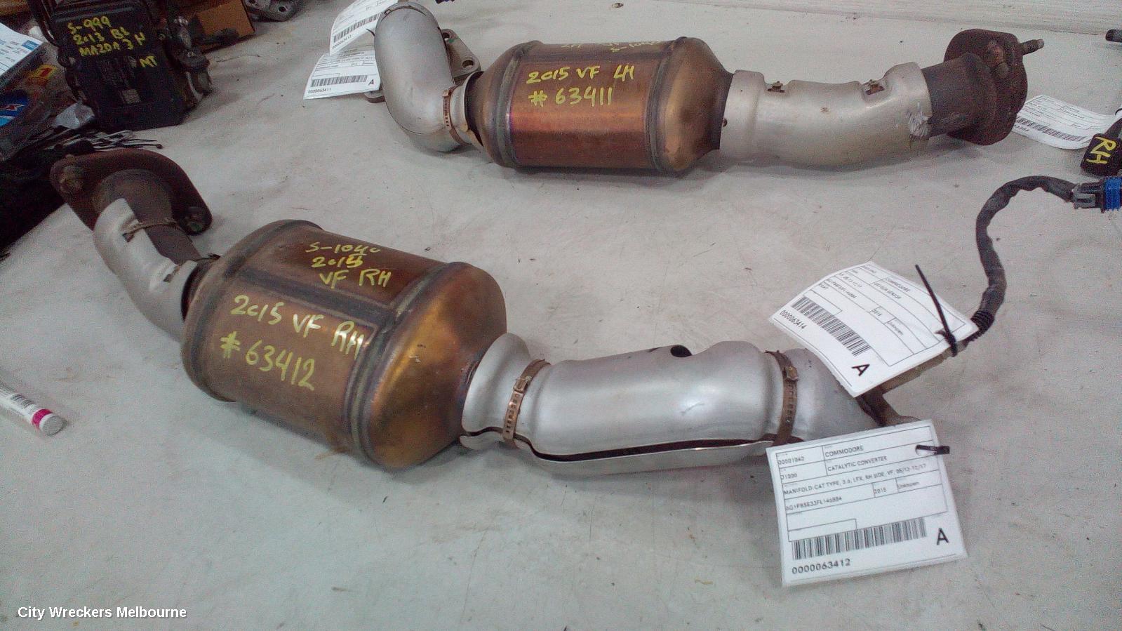 HOLDEN COMMODORE CATALYTIC CONVERTER, MANIFOLD-CAT TYPE, 3.6, LFX, RH SIDE, VF, 05/2013 - 12/2017 - Image 2