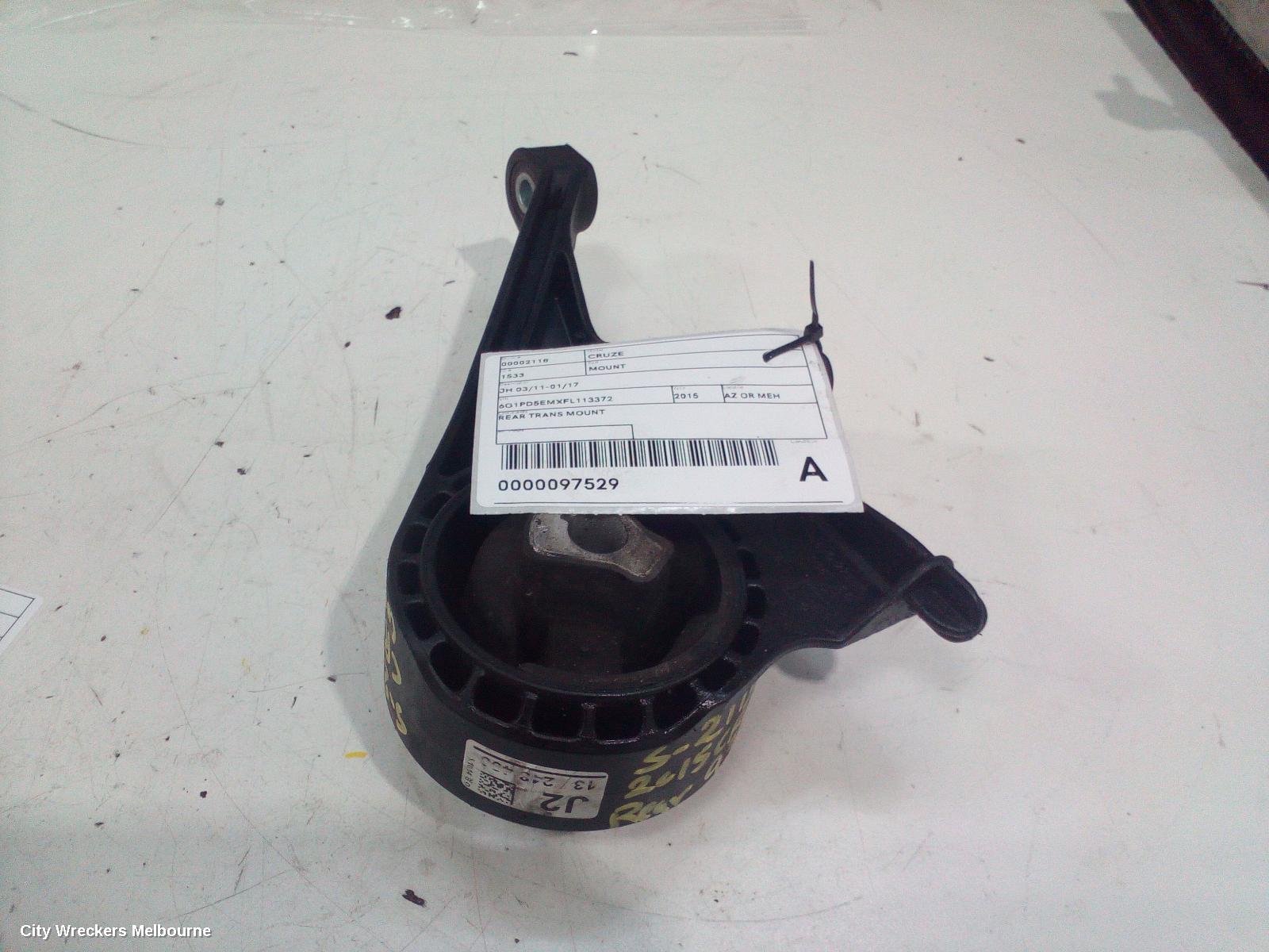 HOLDEN CRUZE MOUNT, ENGINE MOUNT, LEFT, PETROL, 1.8, F18D4, 8TH VIN = M, JH, 03/2013 - 01/2017 - Image 1