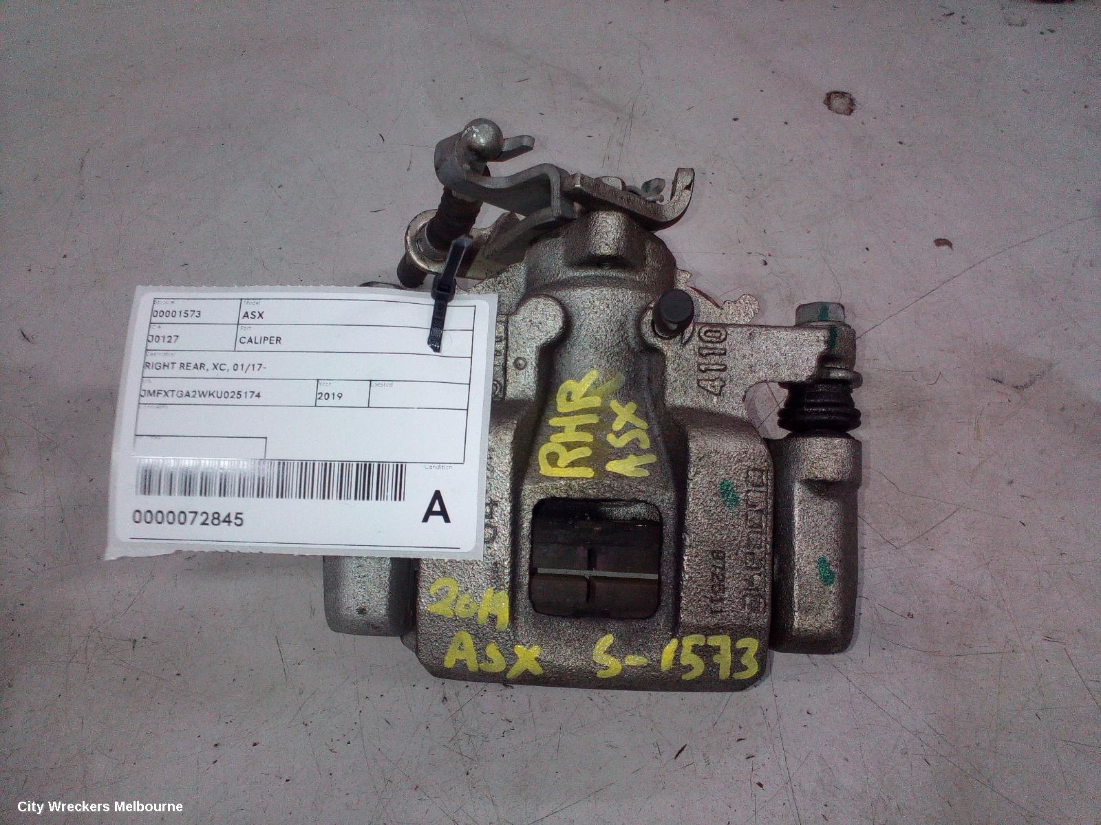 MITSUBISHI ASX CALIPER, RH REAR, XB-XD, 07/2012 ONWARDS - Image 1