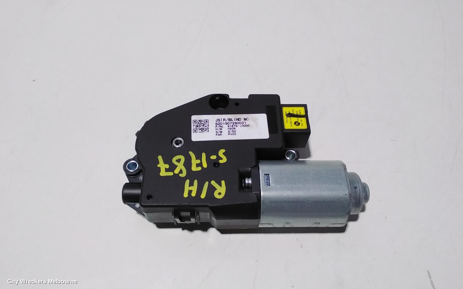HYUNDAI VELOSTER SUNROOF MOTOR, JS, 09/2019 - 07/2021 - Image 1