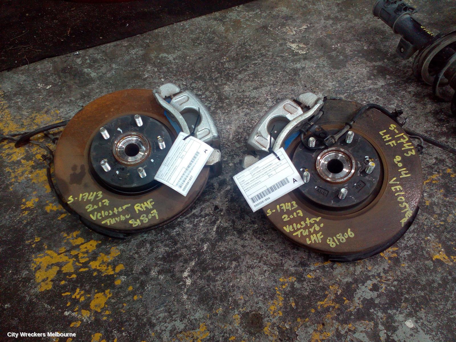 HYUNDAI VELOSTER RIGHT FRONT HUB ASSEMBLY, FS, TURBO, FRONT MOUNT CALIPER TYPE, 07/2012 - 02/2018 - Image 2