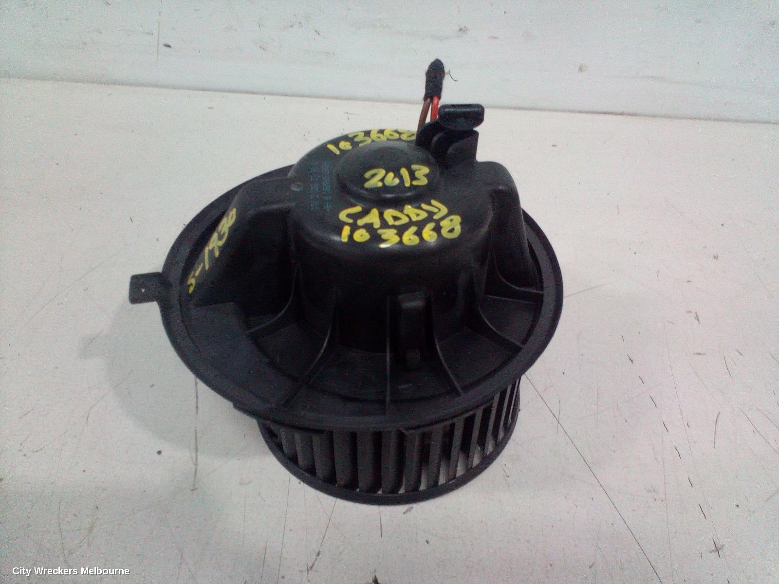 VOLKSWAGEN CADDY HEATER FAN MOTOR, 2K, VALEO P/N 1K2819015,  NON CLIMATE CONTROL TYPE, 12/2004 - 06/2015 - Image 1