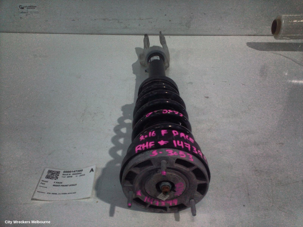 JAGUAR F PACE RIGHT FRONT STRUT, X761, DIESEL, 2.0, TURBO, 02/2016 - 10/2020 - Image 3