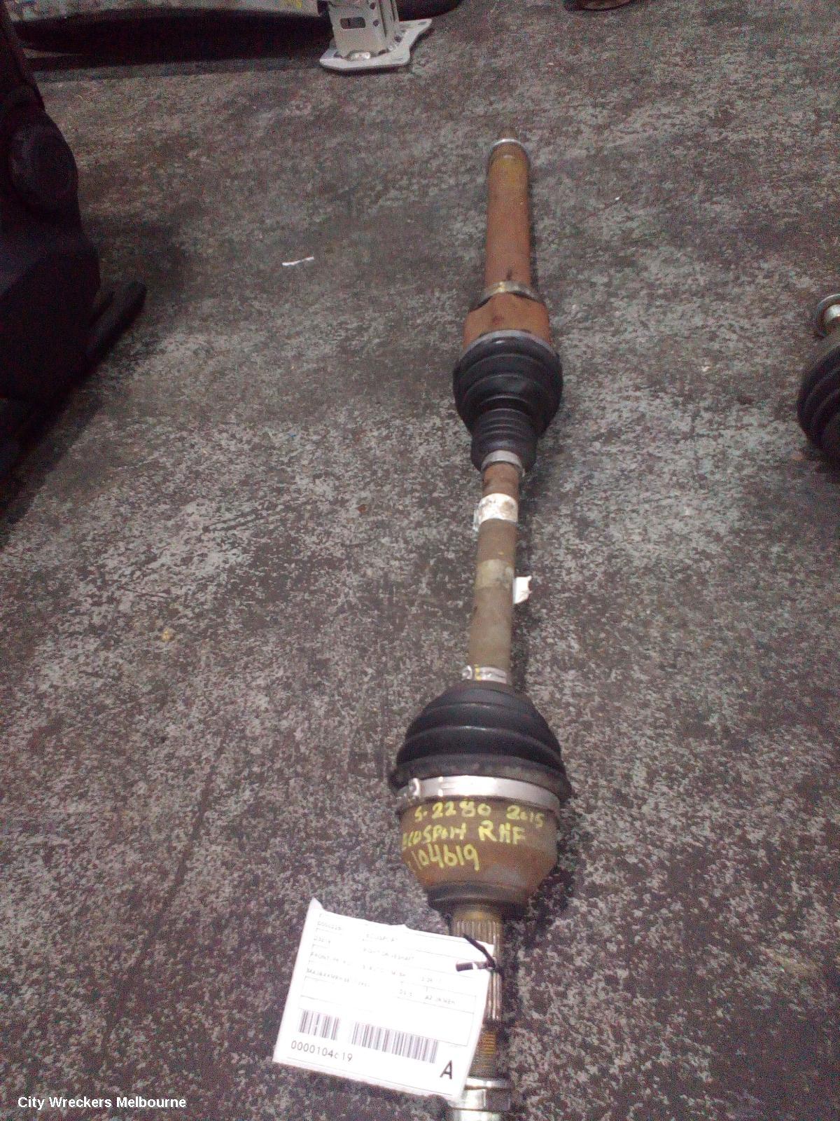 FORD ECOSPORT RIGHT DRIVESHAFT, FRONT, PETROL, 1.5, AUTO T/M, BK, 11/2013 - 09/2017 - Image 1