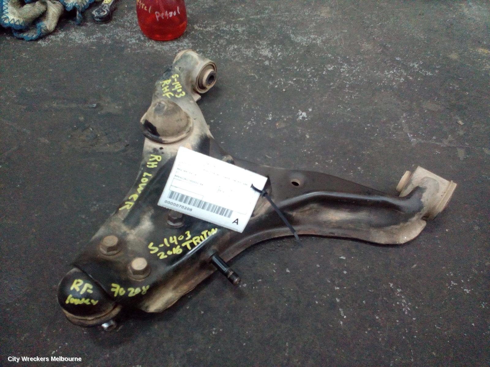 MITSUBISHI TRITON RIGHT FRONT LOWER CONTROL ARM, MQ-MR, 03/2015 - 10/2023 - Image 1