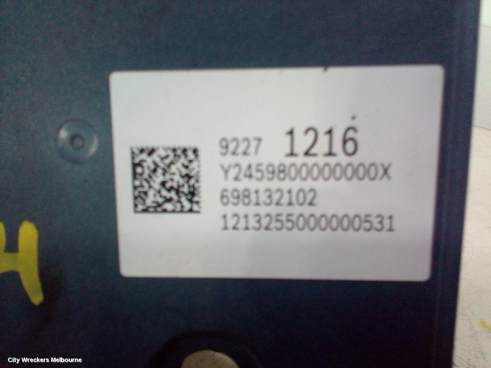 HOLDEN COMMODORE ABS PUMP/MODULATOR, VE, NON TRACTION CONTROL TYPE, 08/2006 - 05/2013 - Image 2