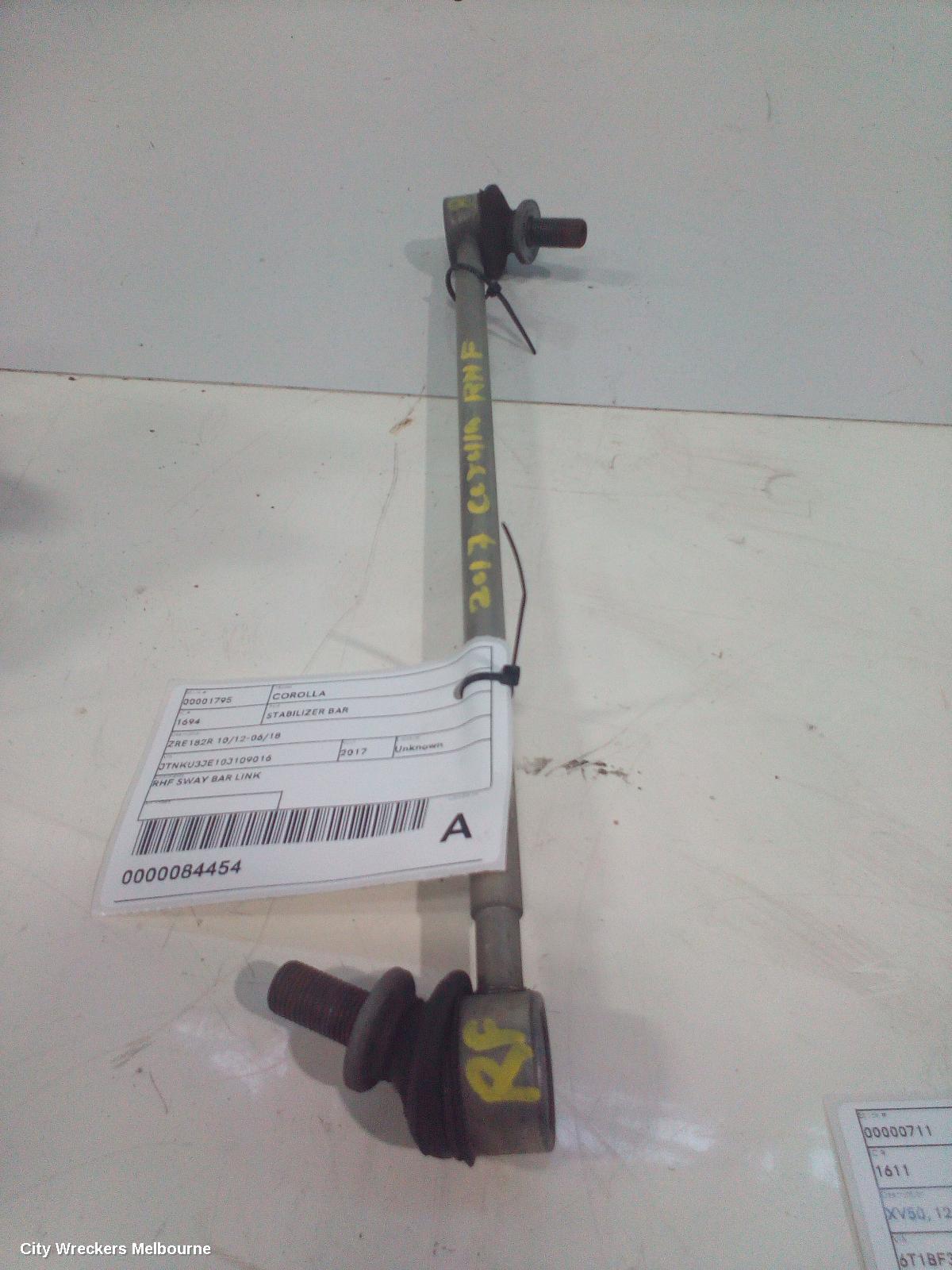 TOYOTA COROLLA STABILISER BAR, ZRE182R 10/2012 - 06/2018 - Image 1