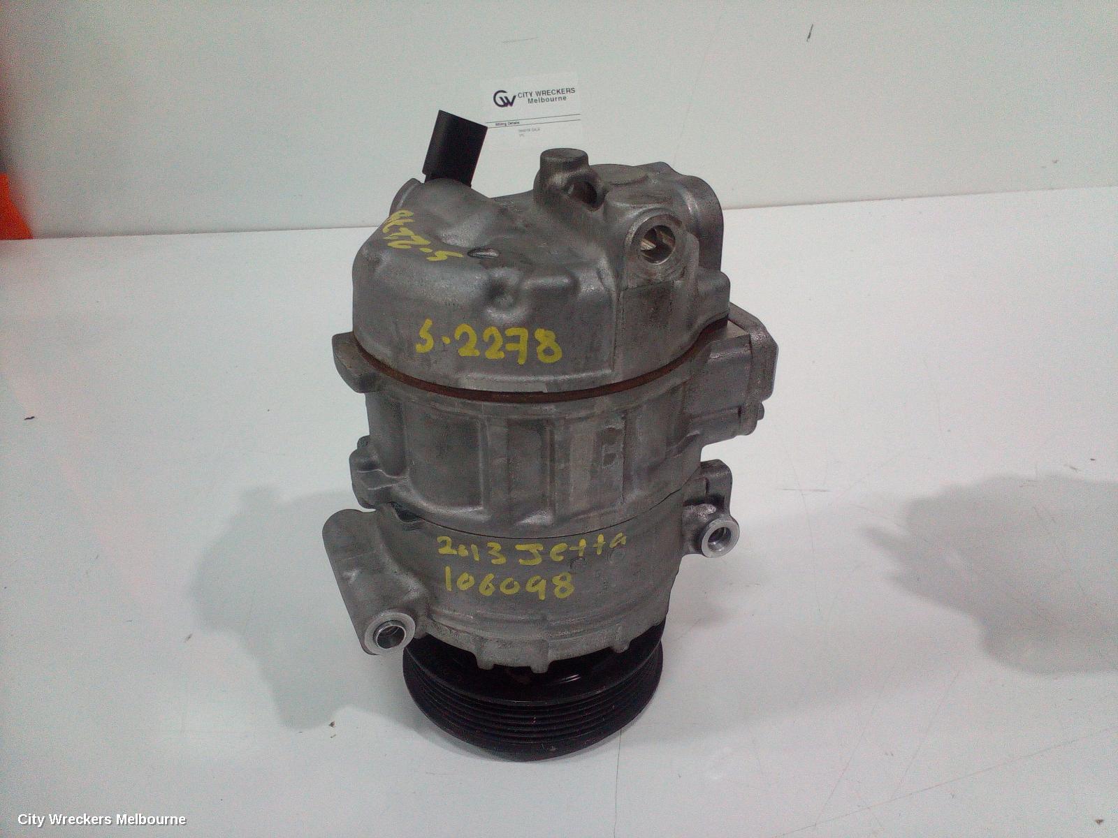 VOLKSWAGEN JETTA A/C COMPRESSOR, 1KM-1B, PETROL, DENSO BRAND (7SEU17C), 02/2006 - 12/2017 - Image 1