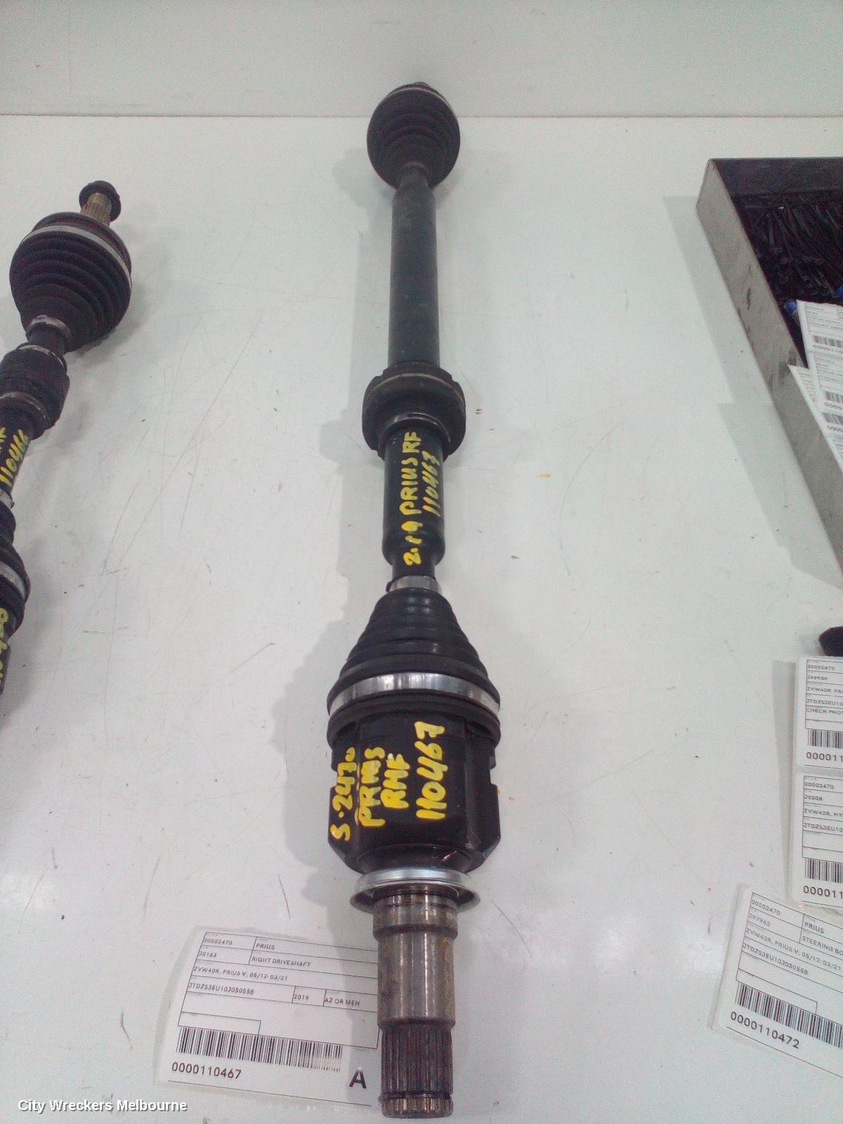 TOYOTA PRIUS RIGHT DRIVESHAFT, ZVW40R, PRIUS V, 05/2012 - 03/2021 - Image 2