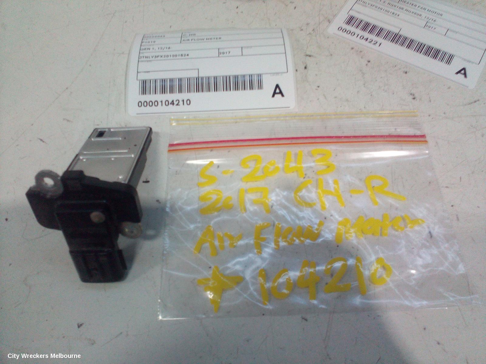 TOYOTA C-HR AIR FLOW METER, GEN 1, 12/2016 - 09/2023 - Image 1