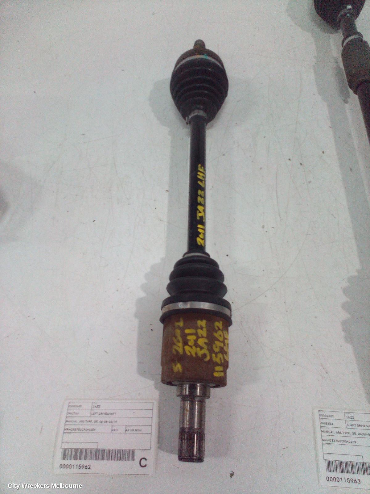 HONDA JAZZ LEFT DRIVESHAFT, MANUAL, ABS TYPE, GE, 08/2008 - 06/2014 - Image 2
