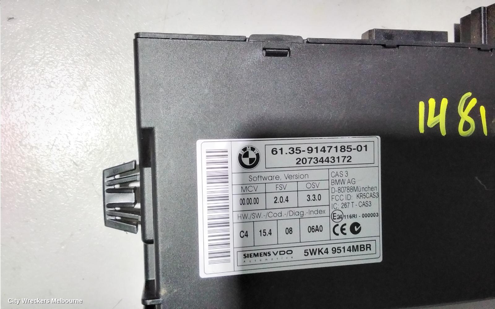 BMW 5 SERIES, E60 10/2003 - 04/2010, 5WK4 9514MBR COMFORT MODULE: 81447 - Image 3