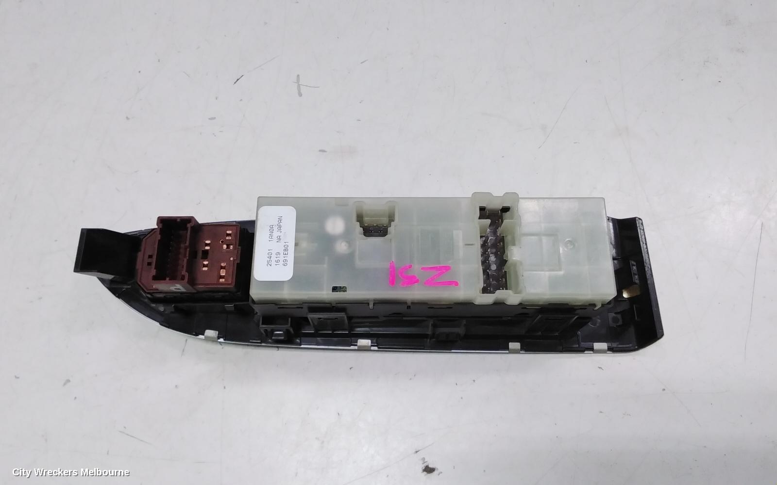NISSAN MURANO PWR DR WIND SWITCH, RH FRONT (MASTER SWITCH), Z51, TI TYPE, 12/2008 - 12/2014 - Image 3