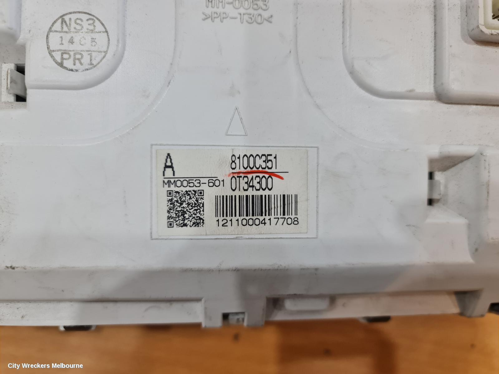 MITSUBISHI ASX INSTRUMENT CLUSTER, PETROL, AUTO T/M, XA-XC, 07/2010 ONWARDS - Image 3