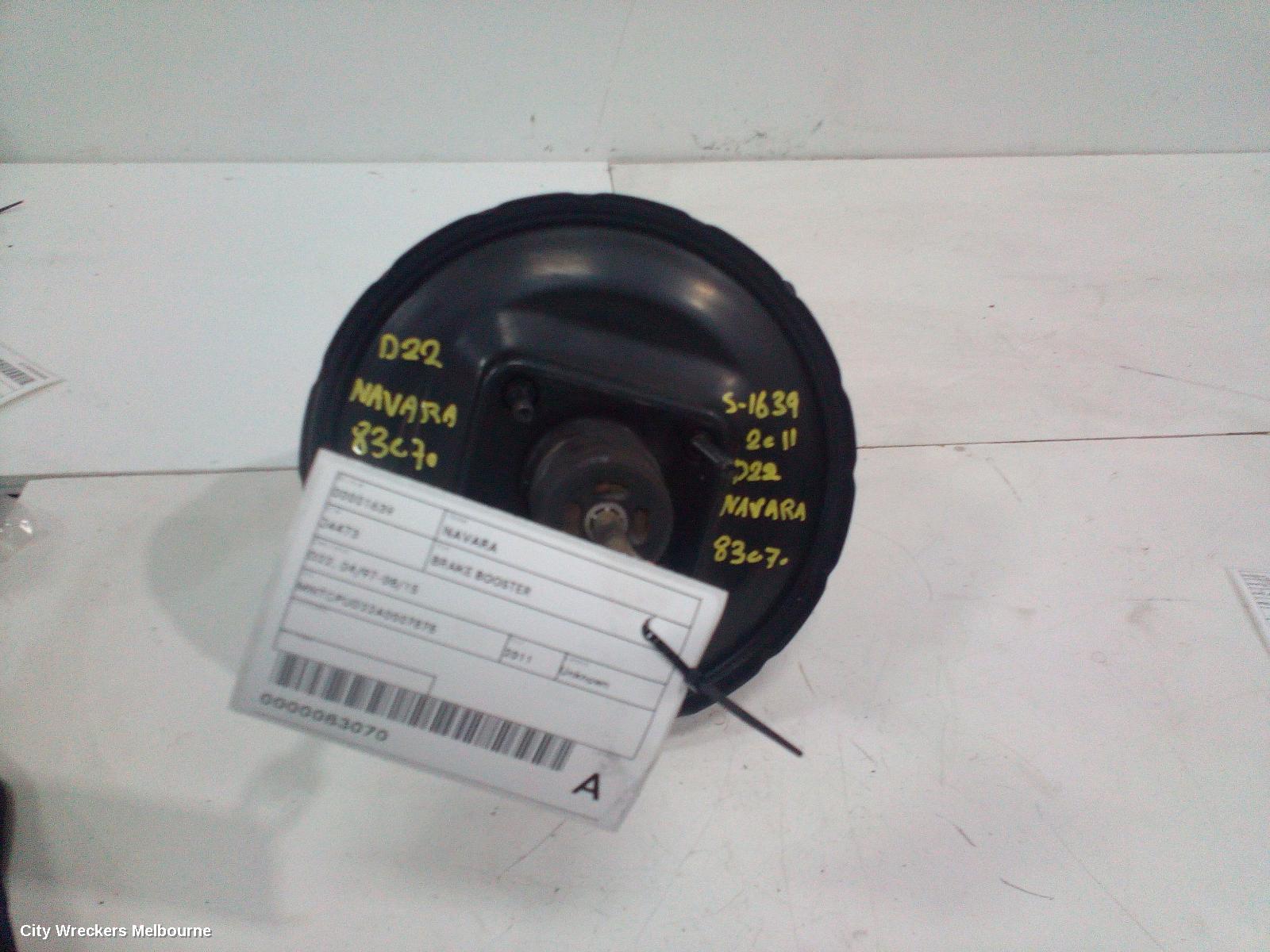 NISSAN NAVARA BRAKE BOOSTER, D22, 04/1997 - 08/2015 - Image 1