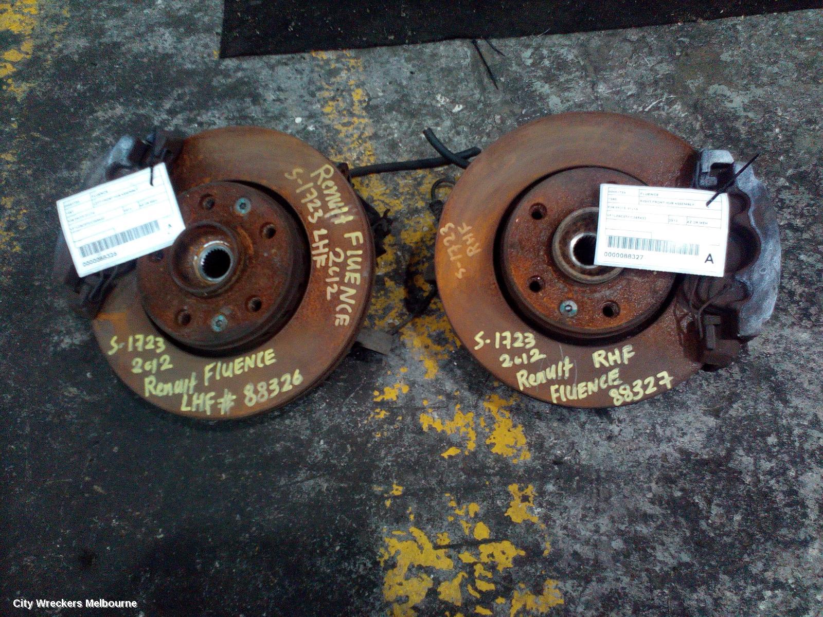RENAULT FLUENCE RIGHT FRONT HUB ASSEMBLY, X38 09/2010 - 01/2016 - Image 3