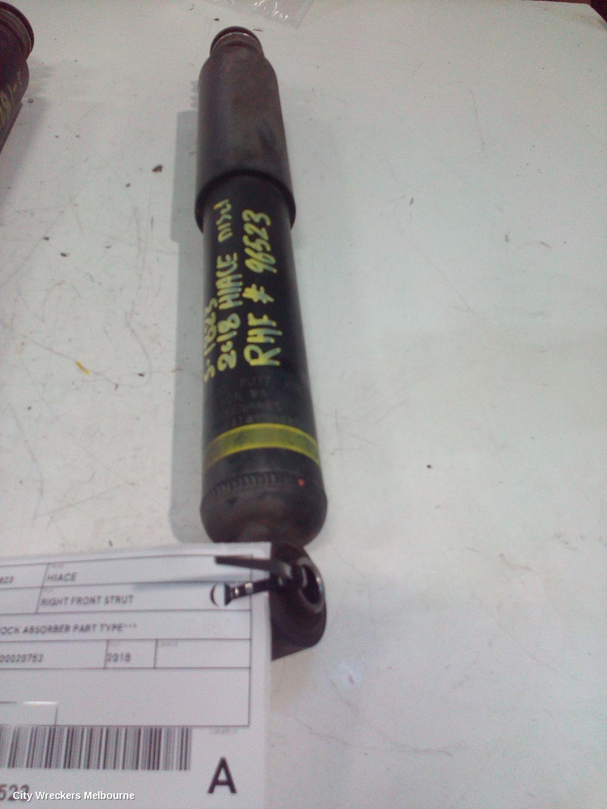 TOYOTA HIACE RIGHT FRONT STRUT, ***USE SHOCK ABSORBER PART TYPE*** - Image 1