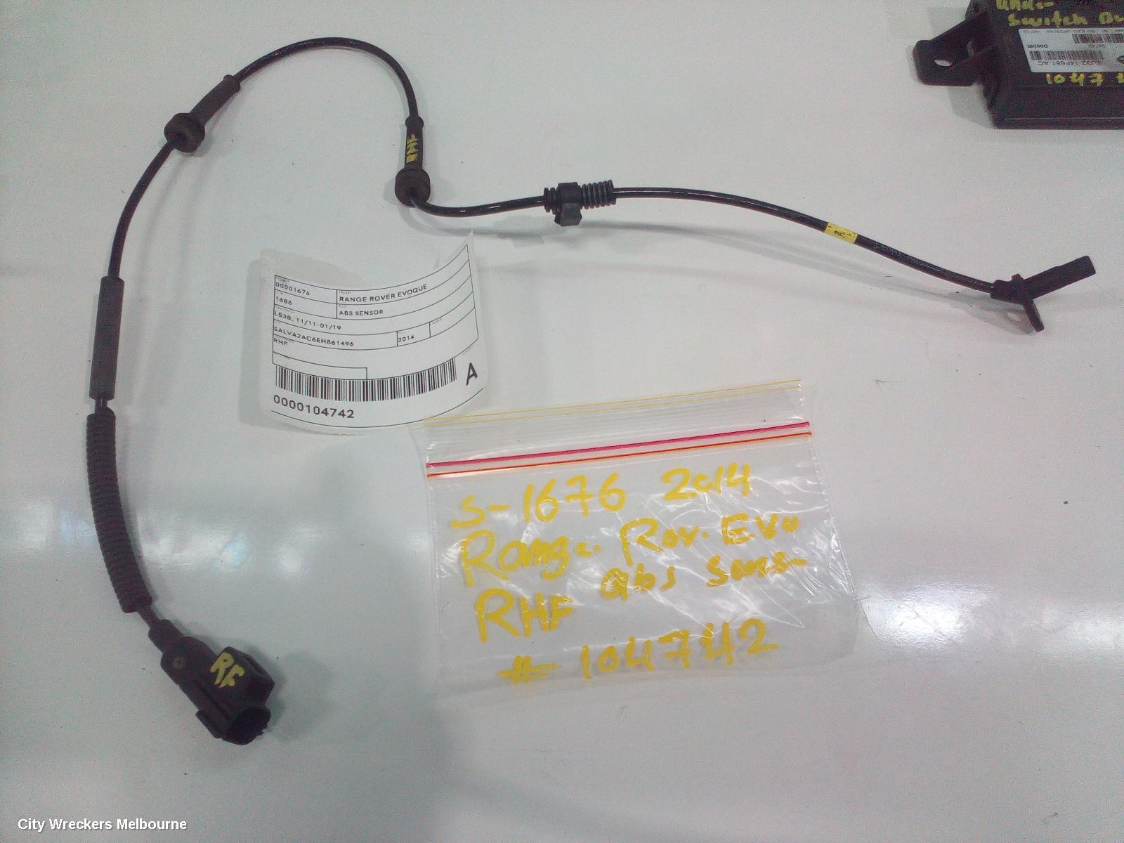 LAND ROVER RANGEROVER EVOQUE ABS SENSOR, L538, RH FRONT, 11/2011 - 01/2019 - Image 2