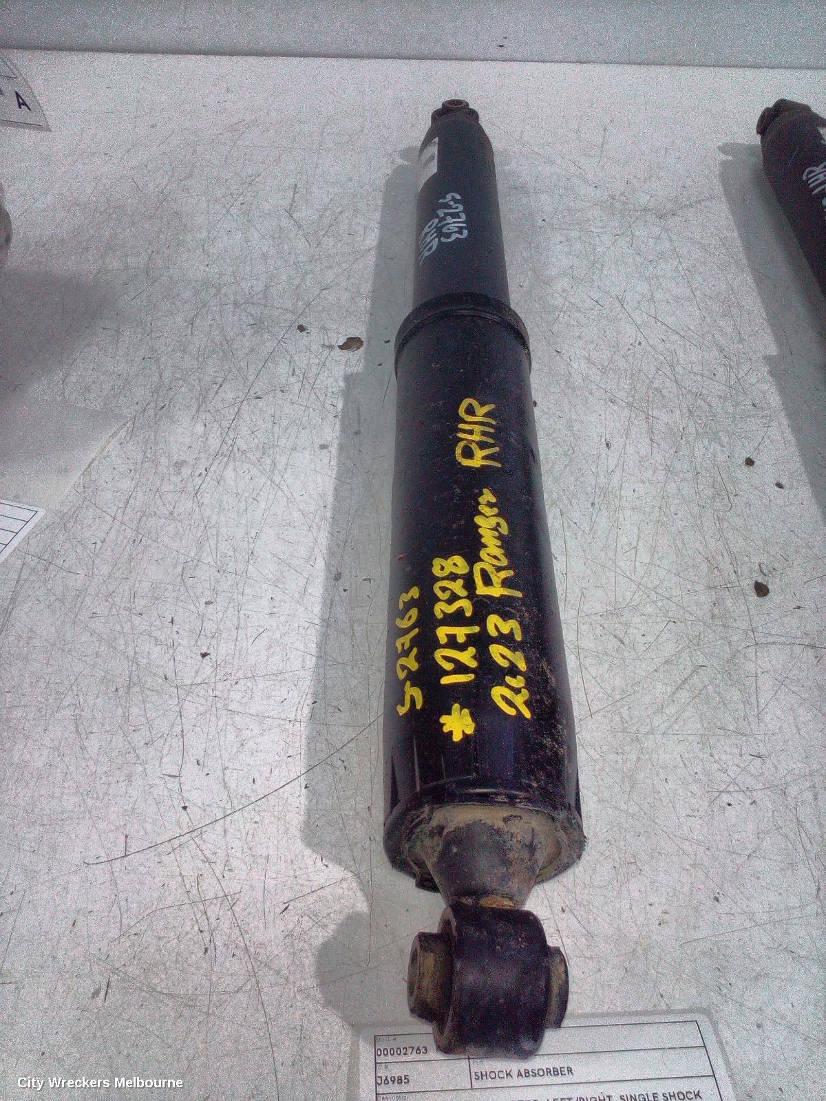 FORD RANGER SHOCK ABSORBER, RA, REAR, 4WD, NON RAPTOR, LEFT/RIGHT, SINGLE SHOCK ONLY, 05/2022 ONWARDS - Image 2