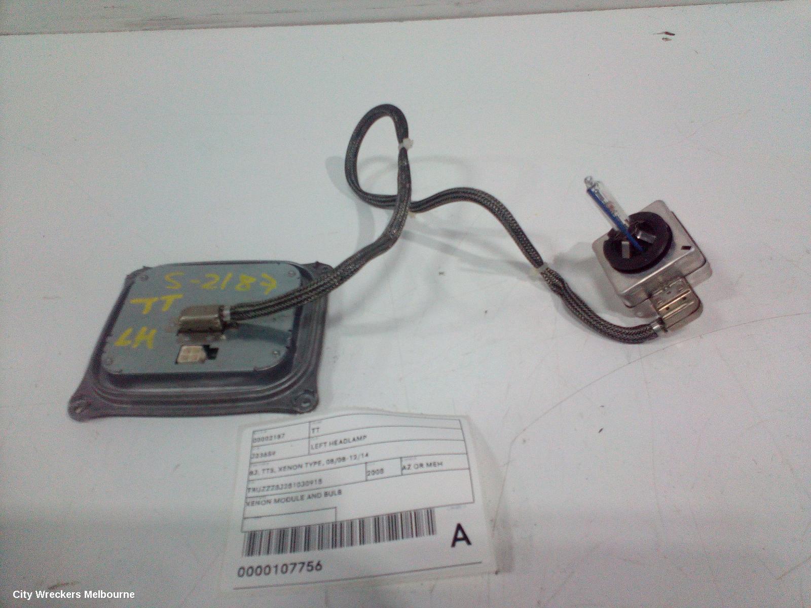 AUDI TT LEFT HEADLAMP, 8J, TTS, XENON TYPE, 08/2008 - 12/2014 - Image 1