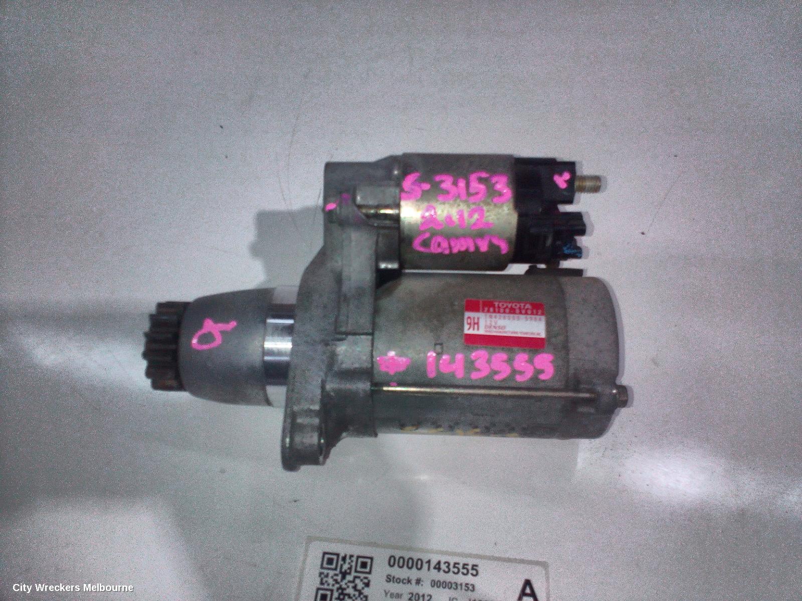 TOYOTA CAMRY STARTER, PETROL, 2.5, 2AR-FE, ASV50, 11/2011 - 10/2017 - Image 2