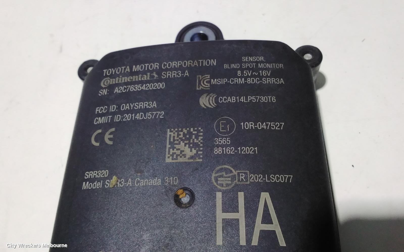 TOYOTA COROLLA, E210, 07/2018 ONWARDS, LHR BLIND SPOT MONITOR SENSOR MODULE 88162-12021: 88551 - Image 2