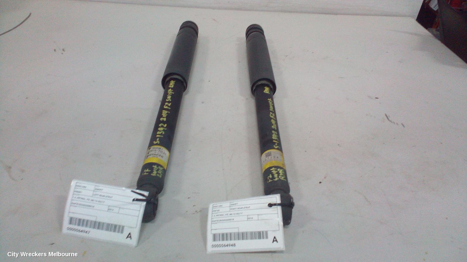 SUZUKI SWIFT LEFT REAR STRUT, 1.4, PETROL, FZ, 08/2010 - 03/2017 - Image 3