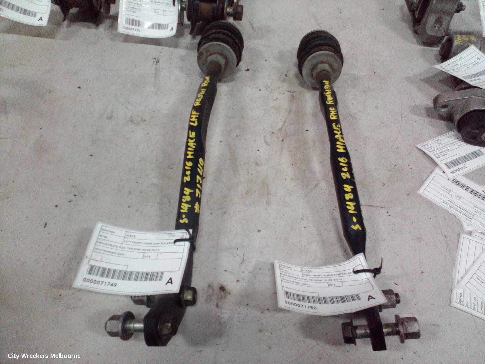 TOYOTA HIACE LEFT FRONT LOWER CONTROL ARM, RADIUS/TRACK ROD, TRH/KDH, 03/2005 - 04/2019 - Image 3