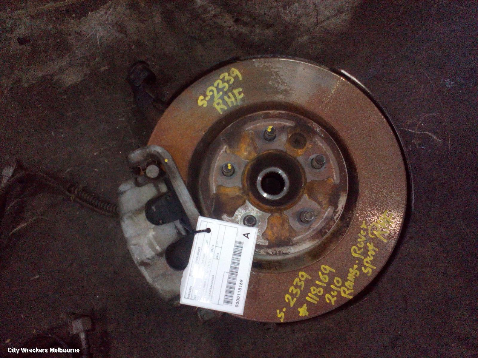 LAND ROVER RANGEROVER SPORT RIGHT FRONT HUB ASSEMBLY, L320, 3.0, DIESEL, TWIN TURBO, 09/2009 - 05/2013 - Image 2