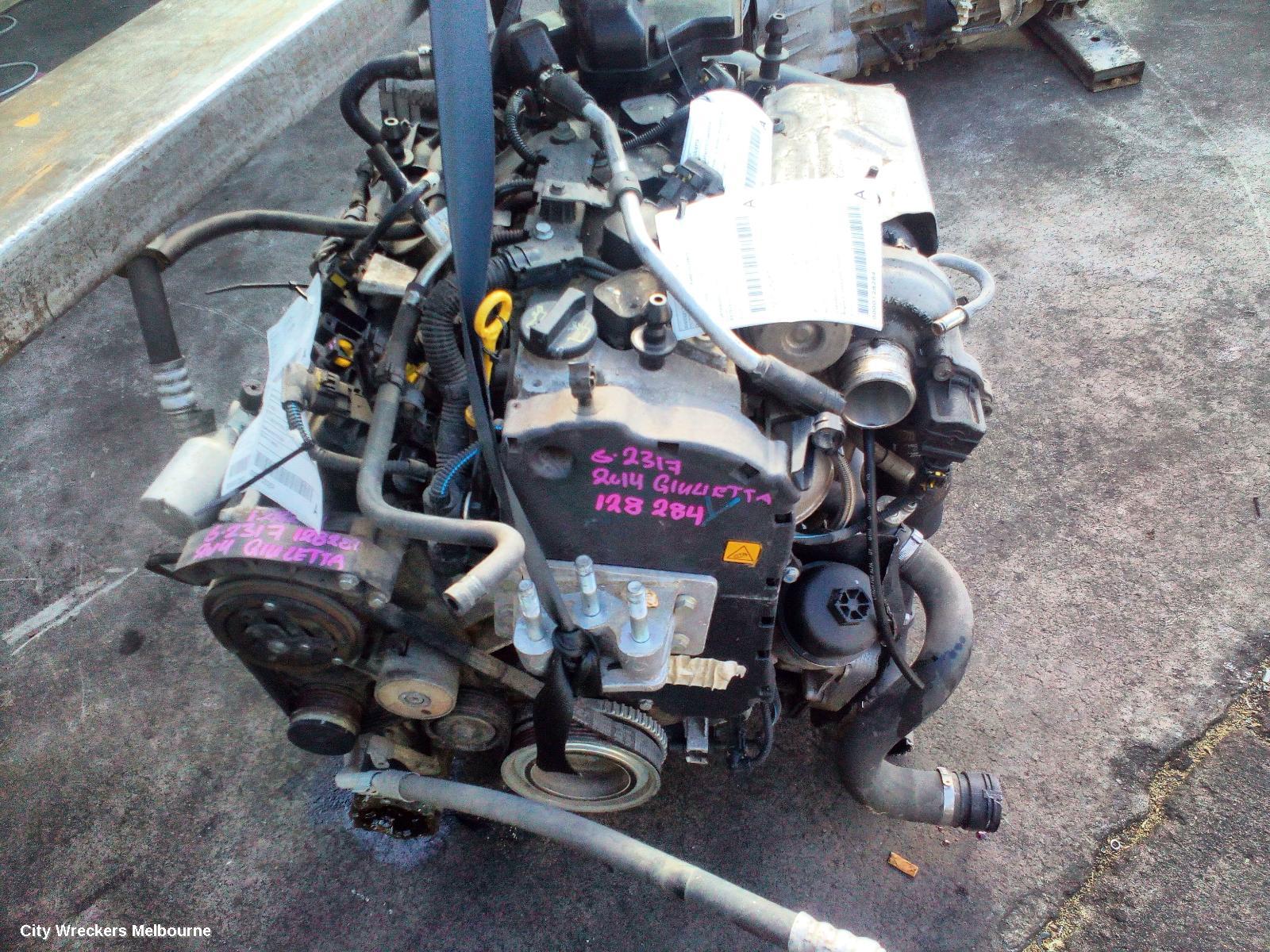 ALFA ROMEO GIULIETTA ENGINE, PETROL, 1.4, DOHC, TURBO, 198A4000, NON MULTIAIR, 940 SERIES, 02/2013 - 09/2016 - Image 1