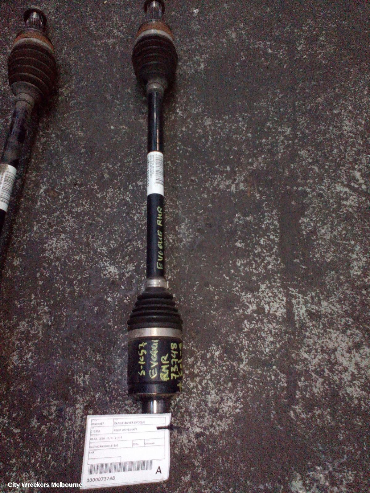 LAND ROVER RANGEROVER EVOQUE RIGHT DRIVESHAFT, REAR, EFFICIENT DRIVELINE, L538, 11/2011 - 01/2019 - Image 3