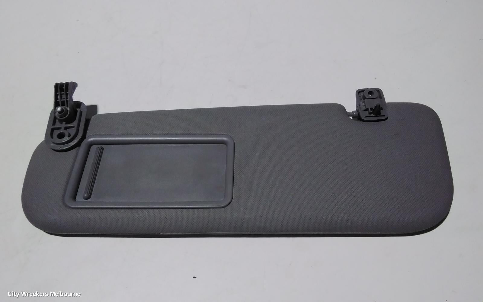 HYUNDAI VELOSTER SUNVISOR, FS, LH SIDE, GREY, W/ MIRROR & LAMP TYPE, 12/2011 - 02/2018 - Image 1
